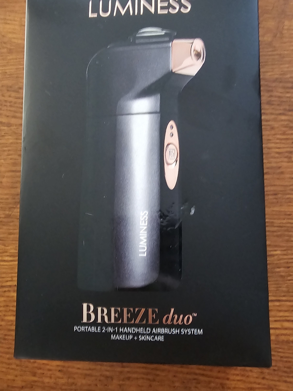 Luminess Portable Airbrush Device - Black with Rose Gold Accents
